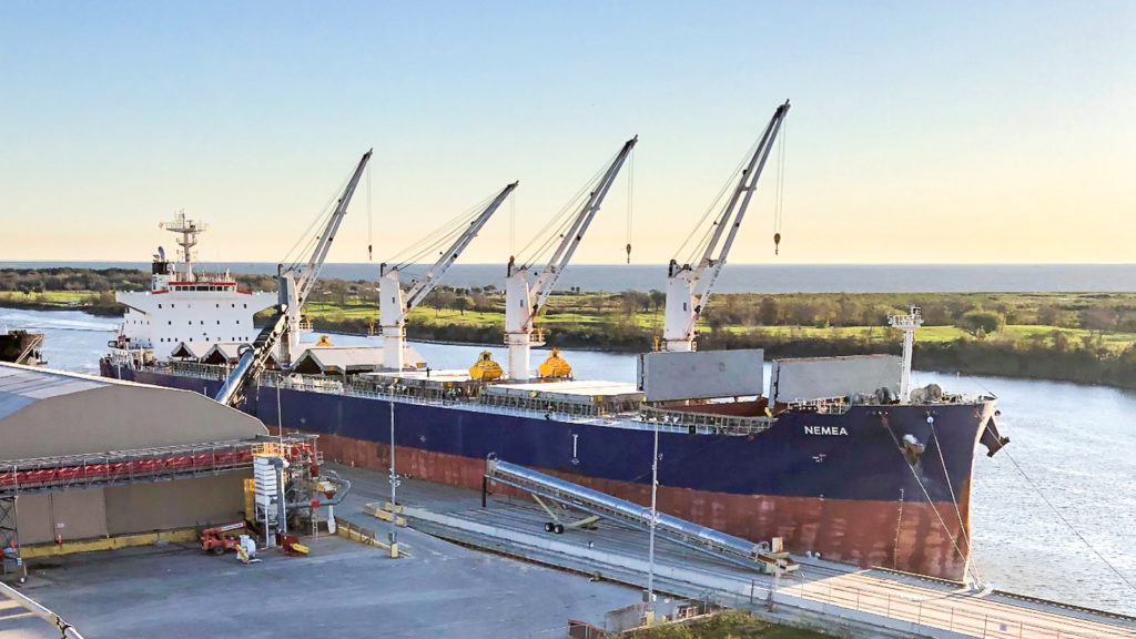 Graanul Invest loaded its largest wood pellet shipment from US