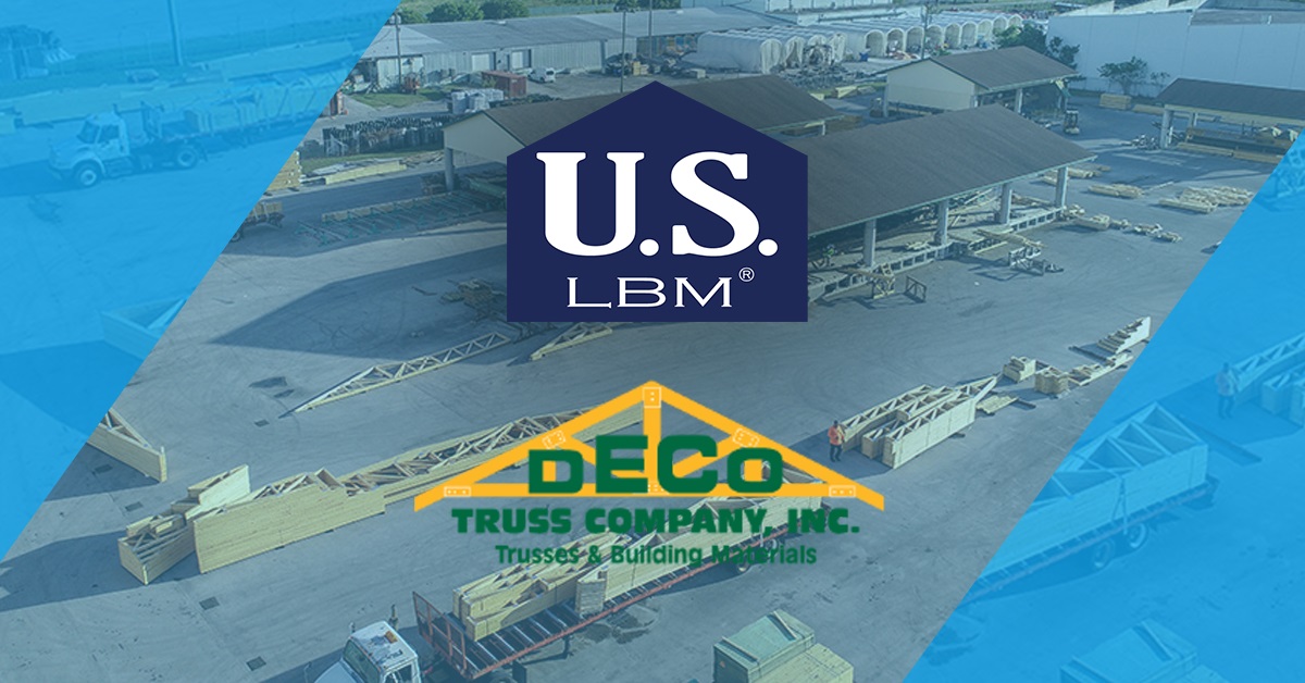 US LBM acquires South Florida truss manufacturer and supplier Deco Truss