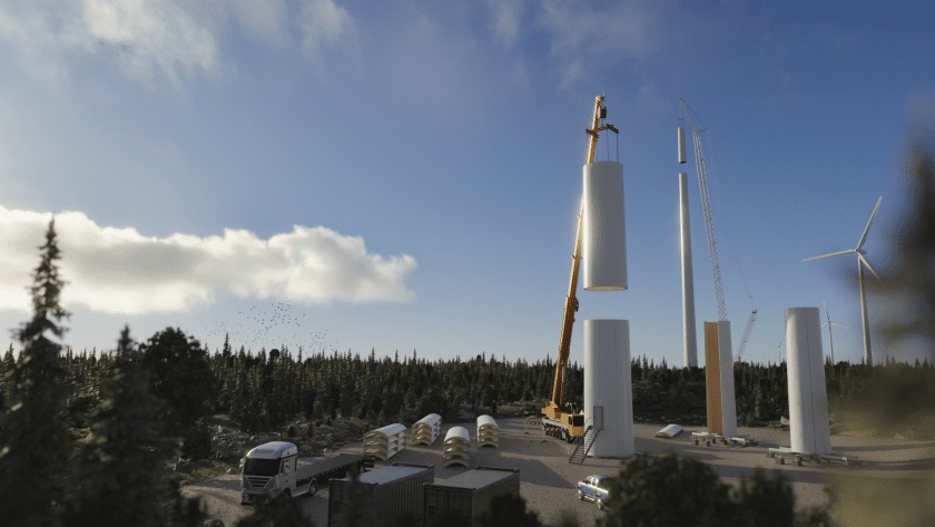 Stora Enso and Modvion partner on wind turbine towers from wood