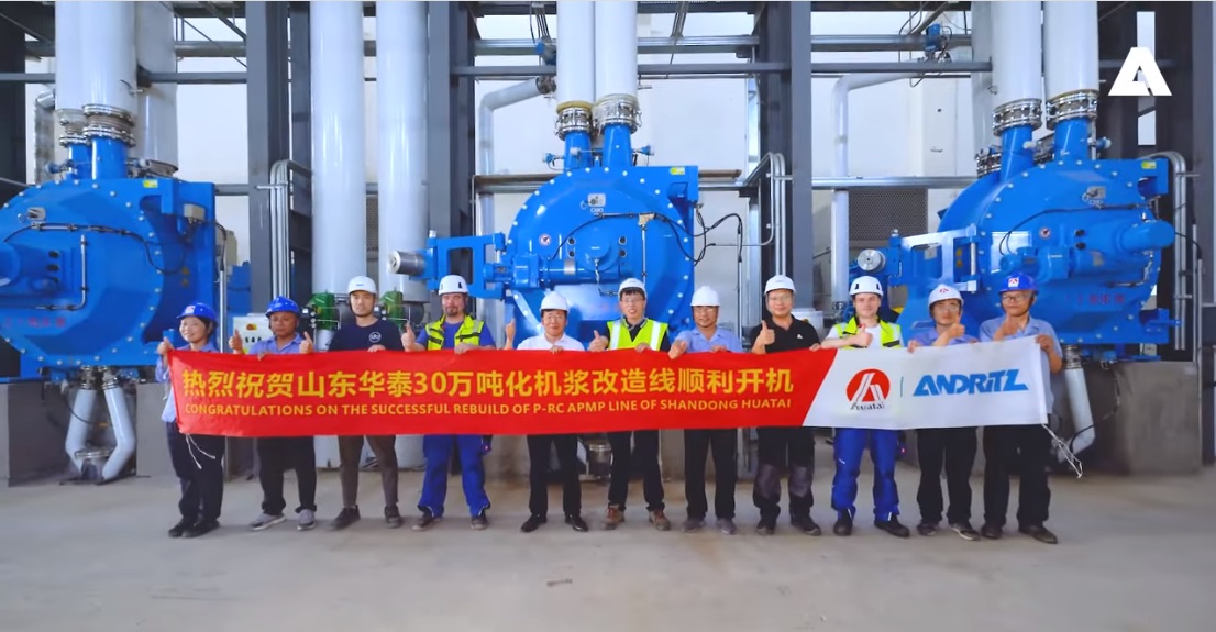 Andritz rebuilds Shandong Huatai Paper"s mechanical pulping line at Dongying mill in China