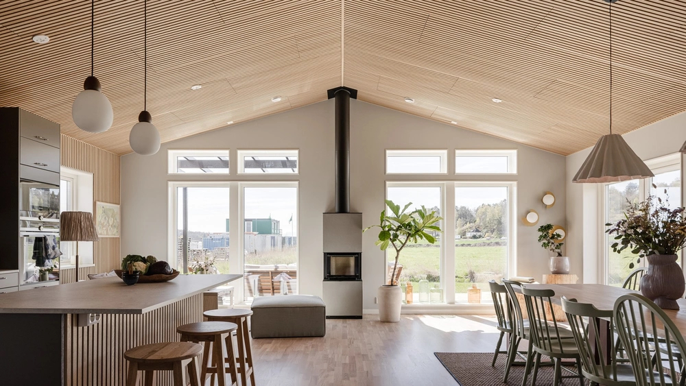 Swedish homebuilder A-hus builds house with walls made of recycled paper and cartons