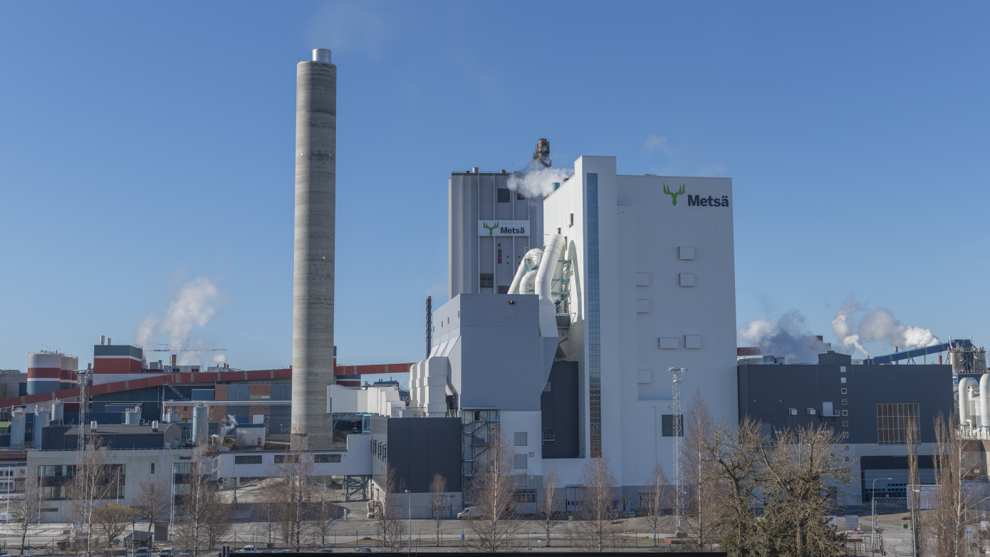 Metsä Board установила котел-утилизатор и турбину на заводе в Швеции