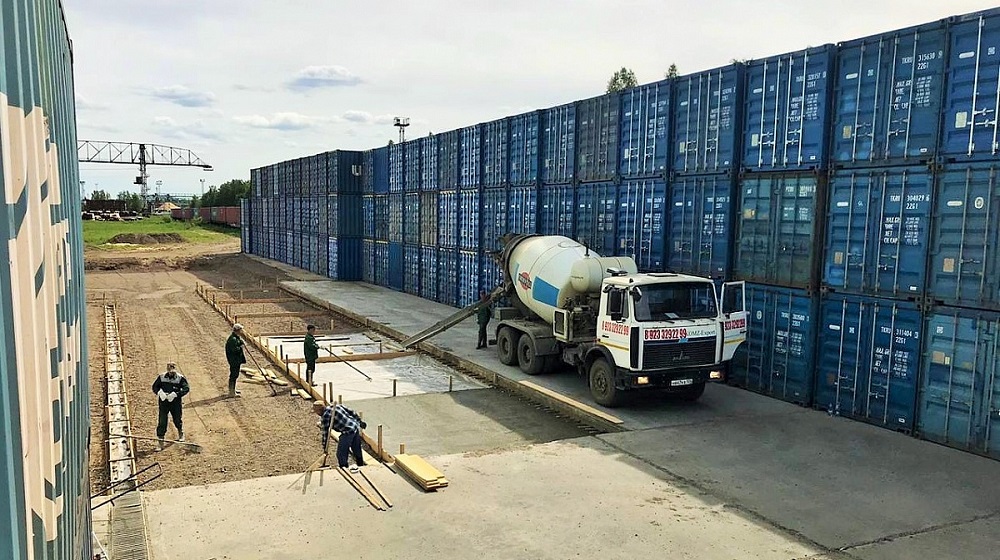Segezha Group started construction of container terminal in Lesosibirsk, Russia