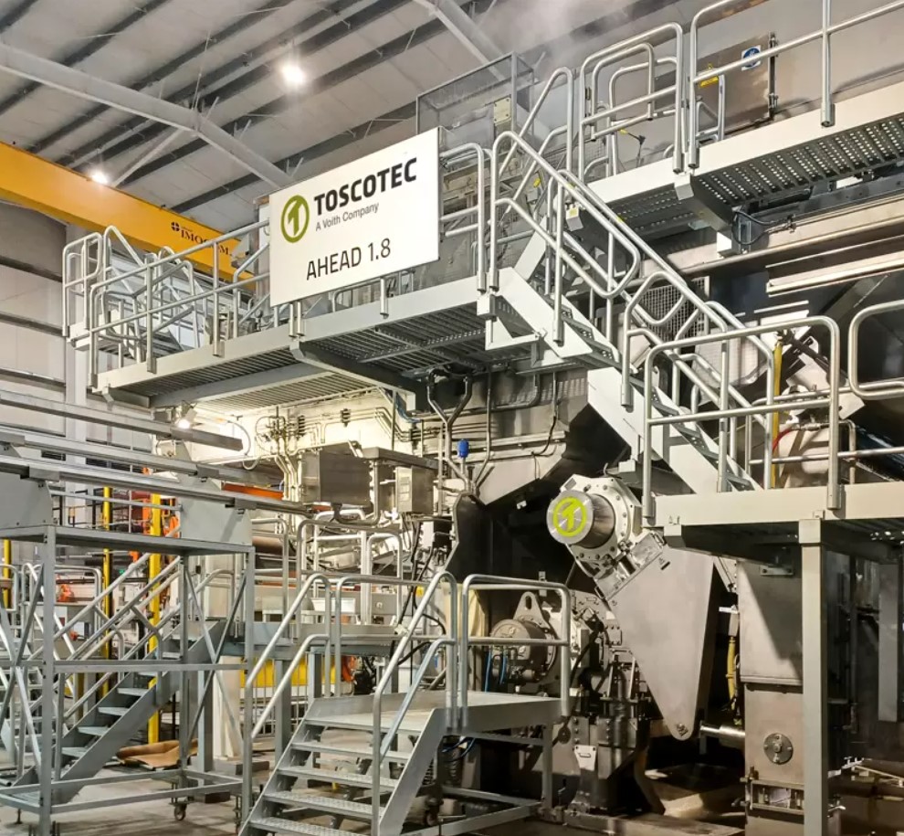 Toscotec ввела в эксплуатацию бумагоделательную машину на заводе в Колумбии