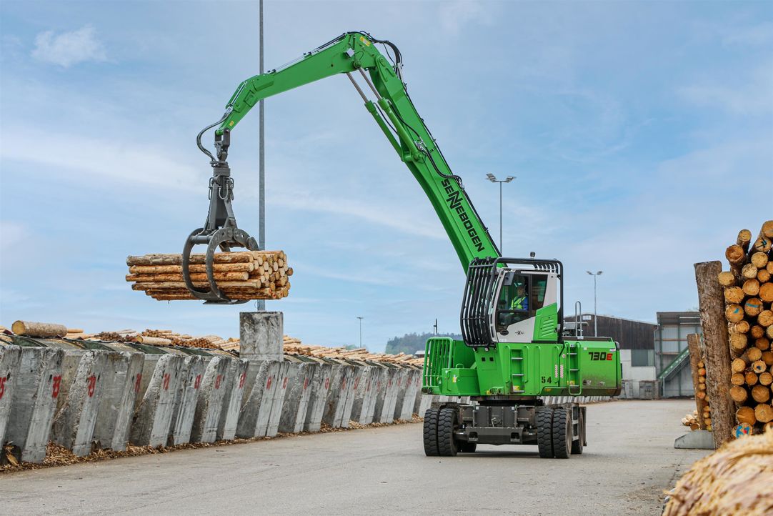 Sennebogen supplies new timber handlers to Rettenmeier in Wilburgstetten, Germany