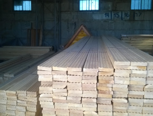 Siberian Larch Deck board KD 30 mm x 142 mm x 1000 mm