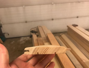 V-Groove 墙壁镶板 西伯利亚落叶松 KD 140 mm x 135 mm x 6000 mm