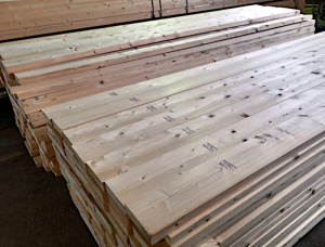 45 mm x 95 mm x 3000 mm KD S4S  European spruce Lumber