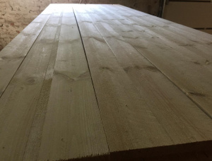 22 mm x 120 mm x 3000 mm Hitzebehandelt Eingefasstes Brett Radiata Pine R/S KD