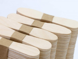 Straight Birch Wooden Ice lolly Sticks 100 mm x 10 mm x 2 mm