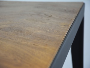 Sztokholm Steel and Oak Table