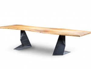Elm table from solid wood
