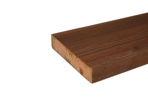 Scots Pine Anti-slip decking KD 28 mm x 140 mm x 3000 mm