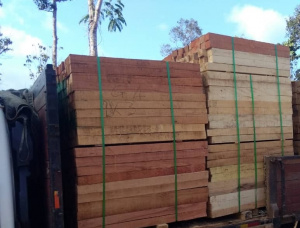 35 mm x 85 mm x 1800 mm KD S4S  Kempas (Tulang) Lumber