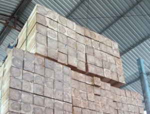 Teak Wood Blocks ready to Load