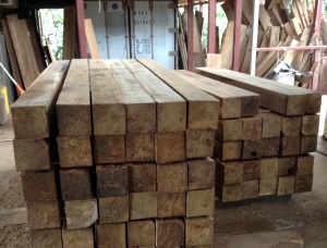 4 in. x 4 in. x 92 mm AD Teak Squares