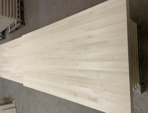 Silver Birch Glued (Discontinuous stave) Furniture panel 20 mm x 600 mm x 3000 mm
