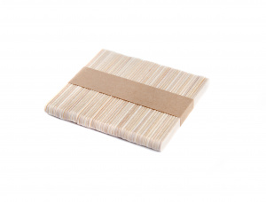 Straight Birch Wooden Ice lolly Sticks 114 mm x 9 mm x 2 mm