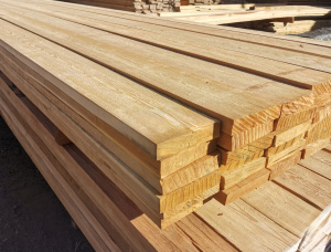 25 mm x 150 mm x 6000 mm KD R/S  Siberian Larch Lumber