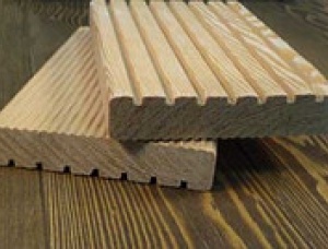 Siberian Larch Terrace board 20 mm x 90 mm x 4000 mm