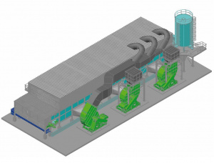 Низкотемпераурная ленточная сушилка Андриц  BDS/ SI 180-43x8