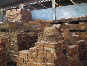 50 mm x 300 mm x 6000 mm KD S4S  Padouk (Burma) Lumber