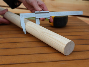 Larch Eropa Shafts Kayu  x