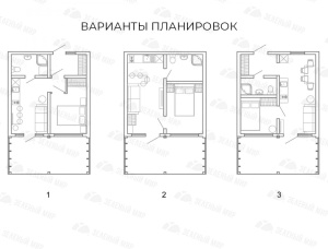 木框架房屋 云杉 - 松 49.6 m<sup>2</sup>