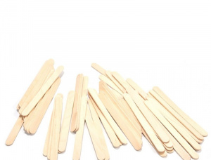 Фигурные Деревянные палочки для мороженого Береза 94 мм x 10 мм x 2 мм