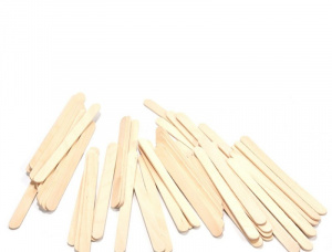 Figured Birch Wooden Sticks for Ice Cream 94 mm x 10 mm x 2 mm