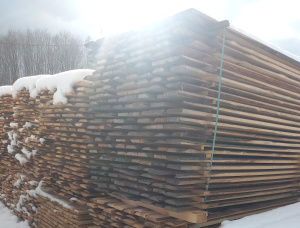 22 мм x 125 мм x 6000 мм  Доска обрезная Ель-Сосна (S-P) R/S AD