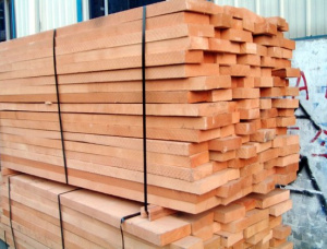 50 mm x 100 mm x 2500 mm Hitzebehandelt Eingefasstes Brett Teak S4S AD