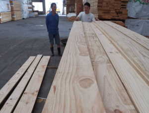 32 mm x 150 mm x 4800 mm  Eingefasstes Brett Radiata Pine R/S KD