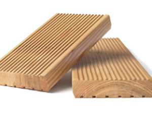 Siberian Larch Anti-slip decking KD 28 mm x 110 mm x 1000 mm