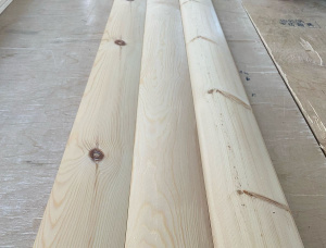 KD Pine D Log Siding 0.27 mm x 135 mm x 4000 mm