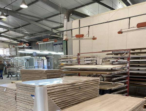 Tischplatte Eiche 40 mm x 1000 mm x 2000 mm