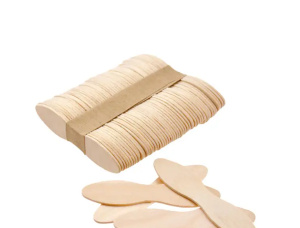 Straight Alder Wooden Sticks for Ice Cream 80 mm x 20 mm x 8 mm