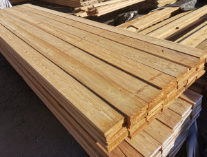 50 mm x 100 mm x 3000 mm KD R/S  Siberian Larch Lumber