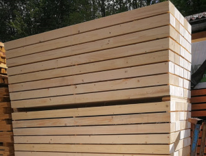 100 mm x 200 mm x 2400 mm GR Pressure Treated European spruce Railway Sleeper