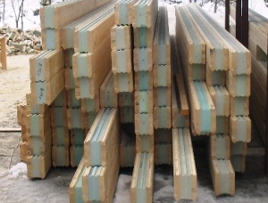 KD Siberian Pine Profiled scantlings 204 mm x 185 mm x 6000 mm