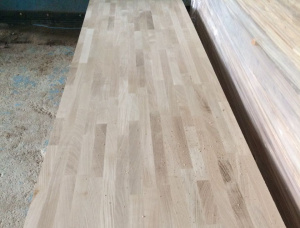 Oak 1 Ply Solid Wood Panel 40 mm x 600 mm x 3000 mm