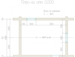 Дом из оцилиндрованых бревен Ель обыкновенная 20 м<sup>2</sup>