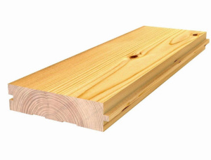 Spruce-Pine (S-P) Solid Wood Decking KD 27 mm x 96 mm x 5000 mm