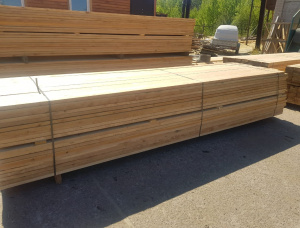 32 mm x 150 mm x 4000 mm KD S4S  Siberian Larch Lumber