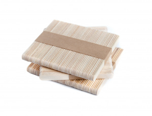 Straight Birch Wooden Ice lolly Sticks 114 mm x 9 mm x 2 mm