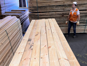 35 mm x 125 mm x 4000 mm KD R/S Heat Treated Taeda Pine Lumber