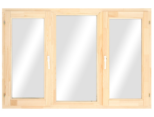 Holzfenster Kiefer 1160 mm x 1770 mm x 68 mm