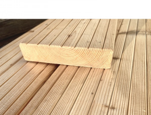 Siberian Larch Anti-slip decking KD 28 mm x 145 mm x 6000 mm