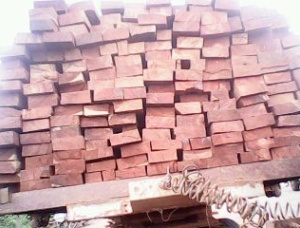 80 mm x 120 mm x 250 mm AD S4S  Padouk (Camwood, Barwood, Mbel, Corail) Lumber