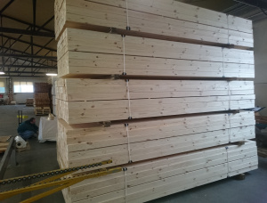 38 mm x 140 mm x 3650 mm  Eingefasstes Brett Fichte-Kiefer (S-P) S4S KD